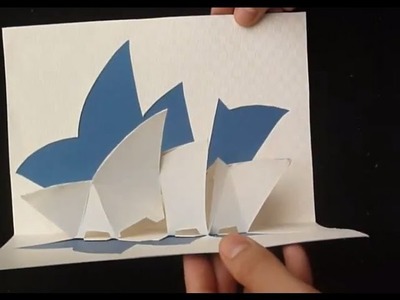 Pop Up Sydney Opera House Card Tutorial, Origamic Architecture