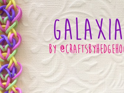 Rainbow Loom Bands Galaxia by @craftsbyhedgehog tutorial