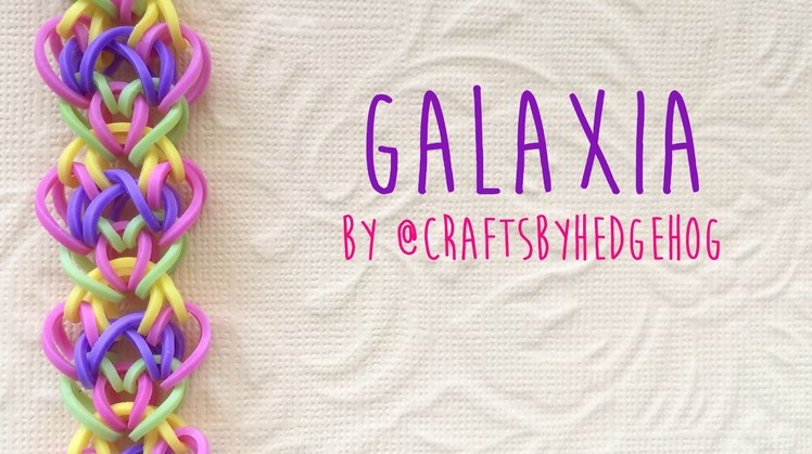 Rainbow Loom Bands Galaxia by @craftsbyhedgehog tutorial