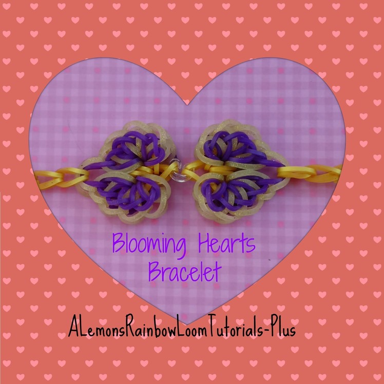 Rainbow Loom (Hook Only) - Blooming Hearts Bracelet (The Hard Way) Part 2 | How To