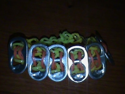 Rainbow Loom Soda Tab Bracelet!