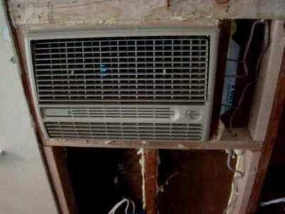 Swamp cooler evaporative cooler framing build out install in wall