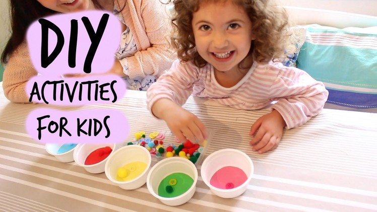 Three fun, inexpensive, DIY activities for small children.