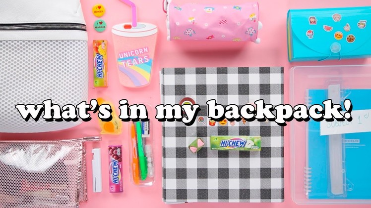 What's in My Backpack & Organization Tips!