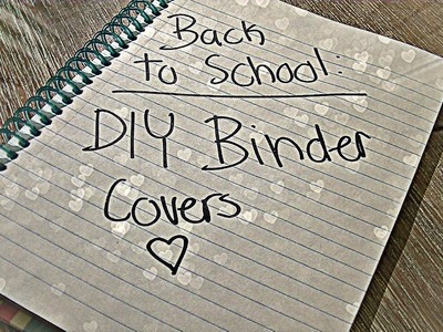 Back to School: DIY Binder Covers w. Post-it Notes || DIYwithPri