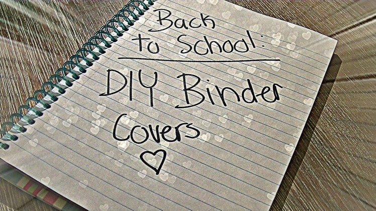 Back to School: DIY Binder Covers w. Post-it Notes || DIYwithPri