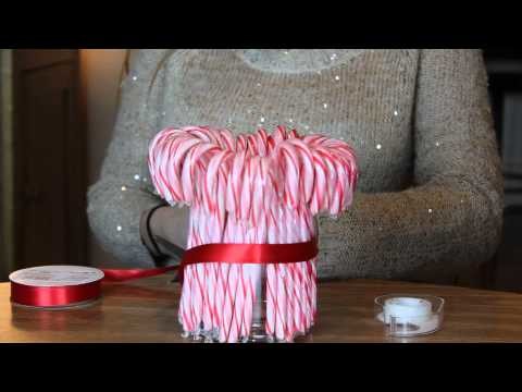 Candy Cane Vase DIY December {momentswithmaddie}