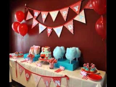 DIY Elmo birthday party decorations ideas