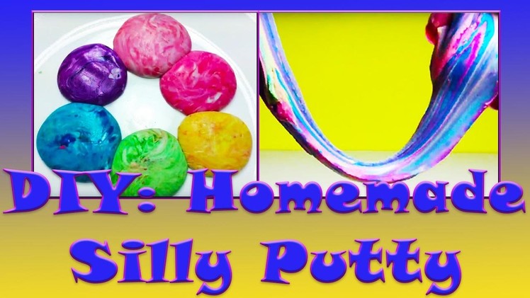 DIY: HOMEMADE Rainbow Silly Putty using only Cornstarch and Dish soap! Without Borax!