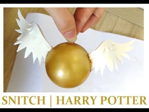 DIY | How To Make The Golden Snitch From Harry Potter | Craftysupermom