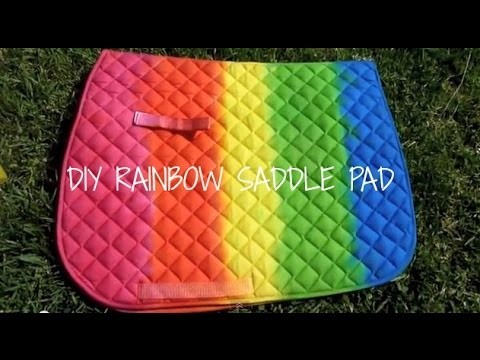 DIY Rainbow Saddlepad