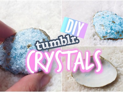 DIY Room Decor: Tumblr Inspired Crystals with SEASHELLS!