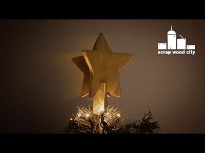 DIY wooden Christmas tree star