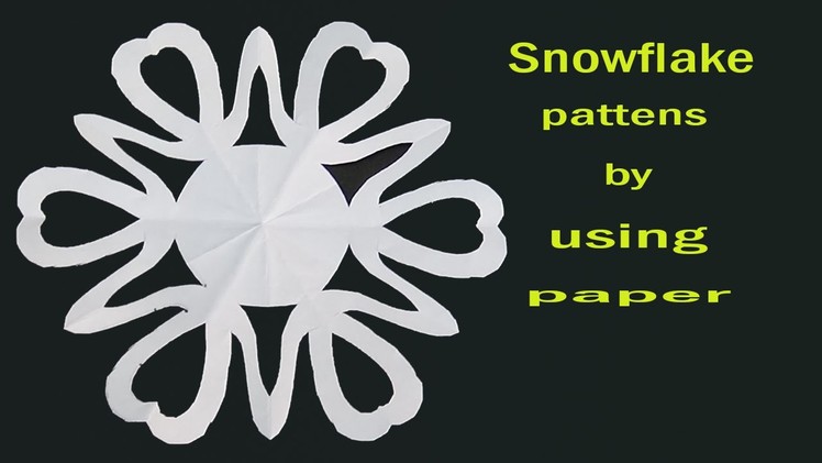 Heart Shaped Paper Snowflake designs