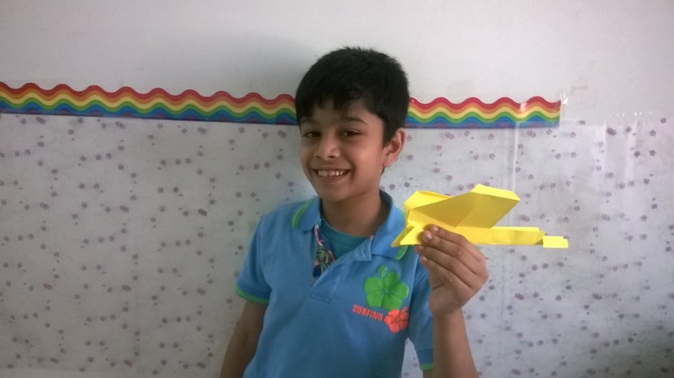 How to build a DC -3 paper airplane.swallow plane  :  Origami 18