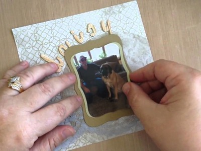 How to Frame Pictures with Spellbinders Dies & Tim Holtz Paper