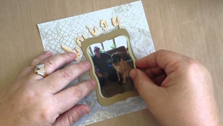 How to Frame Pictures with Spellbinders Dies & Tim Holtz Paper