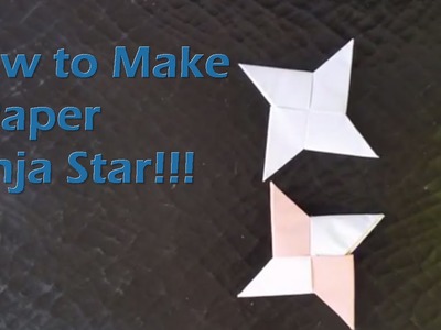 How To Make a Paper Ninja Star (shuriken)