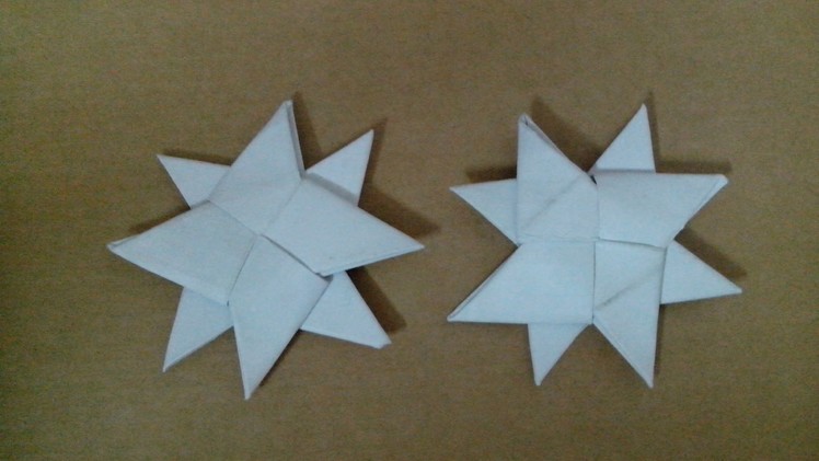 How to make double  paper ninja star