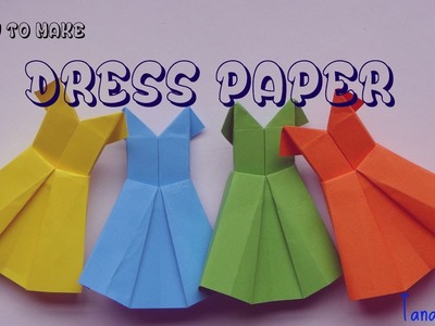 ✄ IDY ✄✿ How to make an origami paper dress