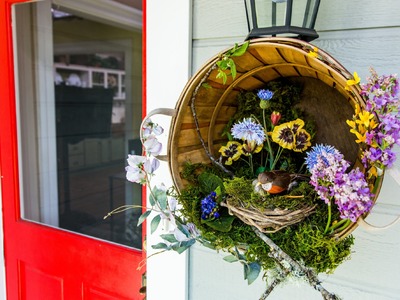 Ken Wingard's DIY Springtime Bushel Wreath