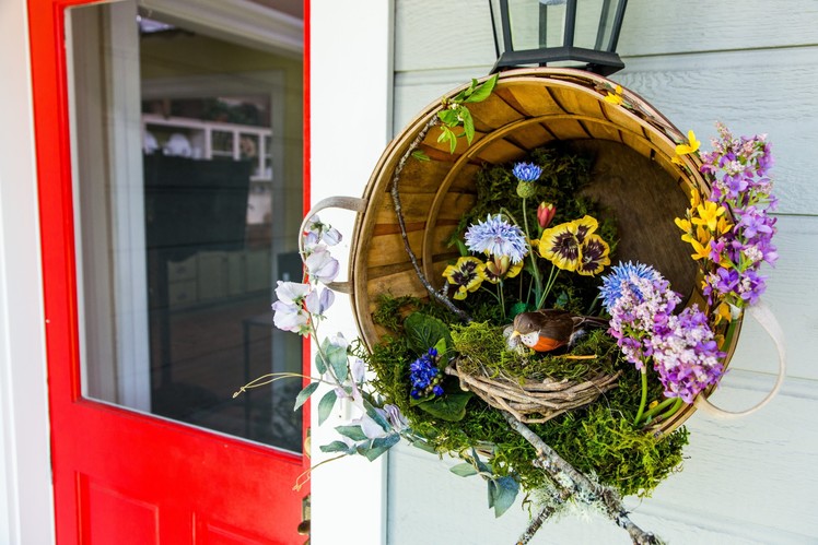 Ken Wingard's DIY Springtime Bushel Wreath