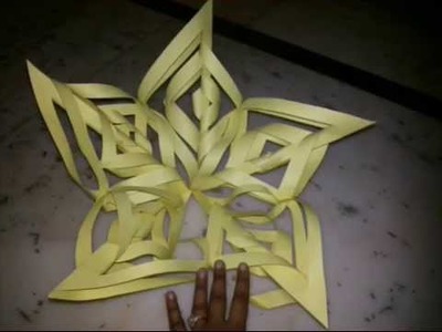 Make Snowflakes With Paper | Diwali Kandil Making