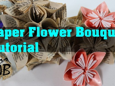 Paper flower bouquet detail tutorial