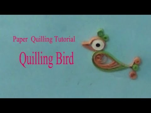 Paper quilling bird