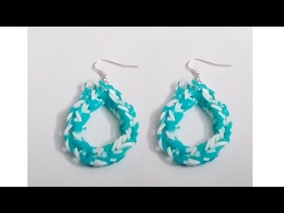 Rubber band earrings | earrings with rubber band | Quilling paper earrings