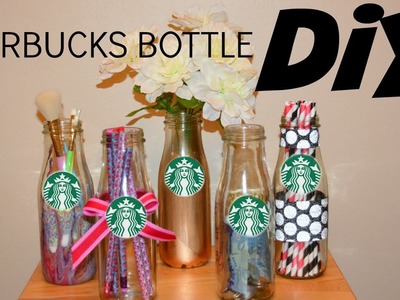 Starbucks Bottle DIY.FUN,EASY and CHEAP.SCHOOL ORGANIZATION.PEARLYAO