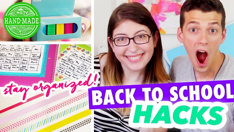 8 Back to School Hacks to Keep You Organized! - All Request August - @HGTVHandmade