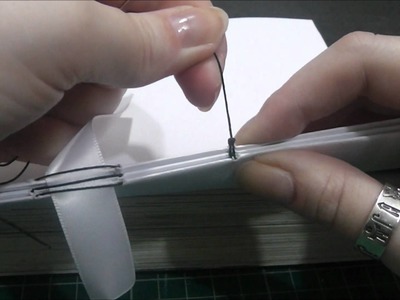 Bookbinding Tutorial Part Two B - Sewing your signatures