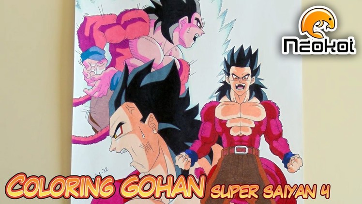 Coloreando a Gohan SSJ4 (Dragon Ball AF) | Neokoi Comics