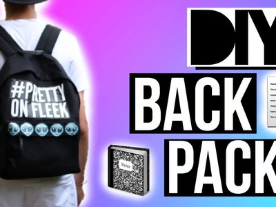DIY Back Pack for Back to School! BACK TO SCHOOL SUPPLIES 2015