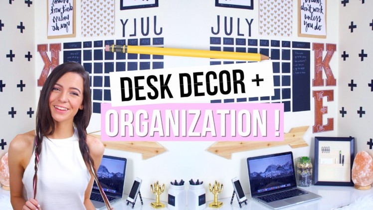 DIY Back To School Desk Decor + Organization! 2015