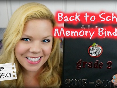 DIY Back To School Memory Binder