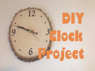 DIY Clock Project; Woodland Nursery Theme Clock