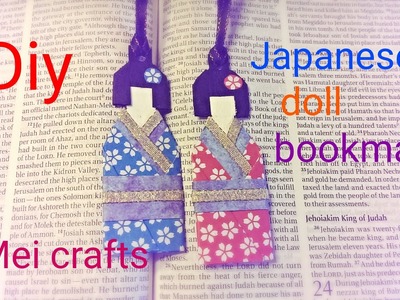 Diy:  Japanese doll bookmark