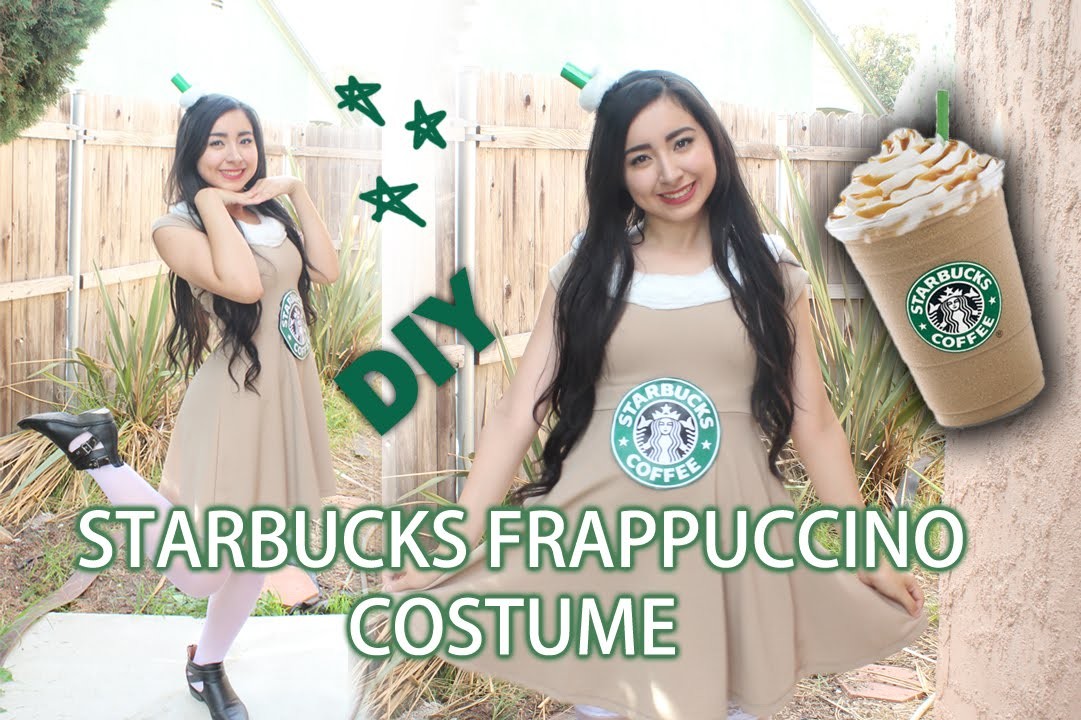 DIY Starbucks Frappuccino Costume Quick & Easy