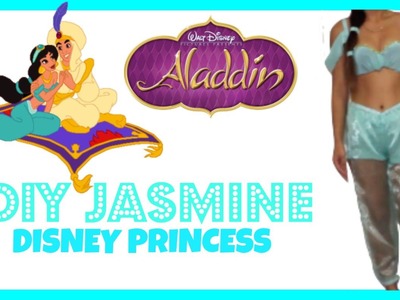 EASY DIY HALLOWEEN COSTUME: How to be Jasmine Disney Princess!