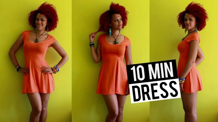 How To DIY a Summer Skater Dress in 10 min