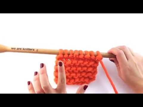 How to knit increases at the beginning of the row | WE ARE KNITTERS