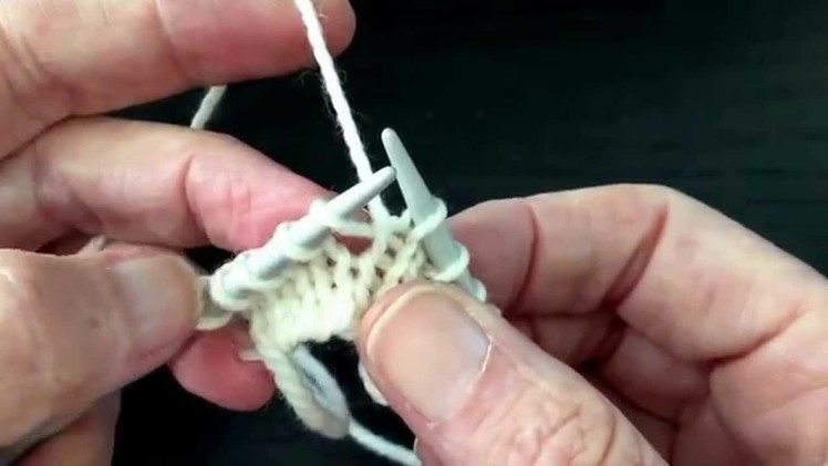 How to Knit Make One Open (M1o) Increase