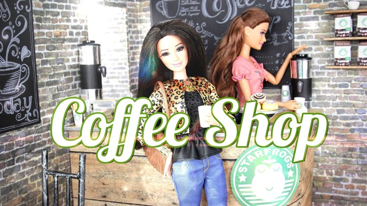 How to Make a Doll Coffee Shop - Doll Crafts