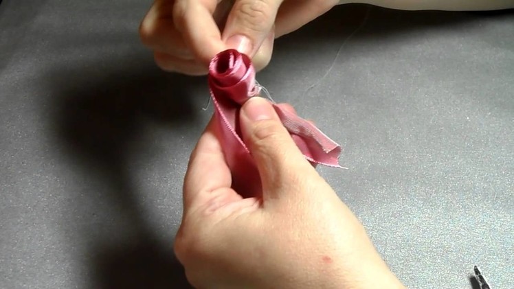 How to make a French Ribbonwork Rose