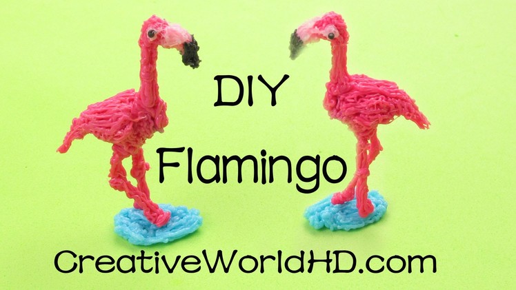How to Make Flamingo - 3D Printing Pen Creations.Scribbler DIY Tutorial(Creative World)
