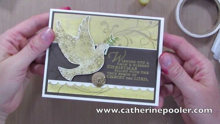 How to use Gelatos and Stampin' Up's Calm Christmas Stamp Set with Catherine Pooler