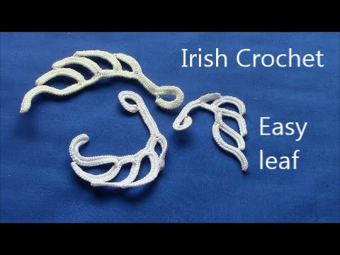 Irish Crochet Basics, Easy Leaf