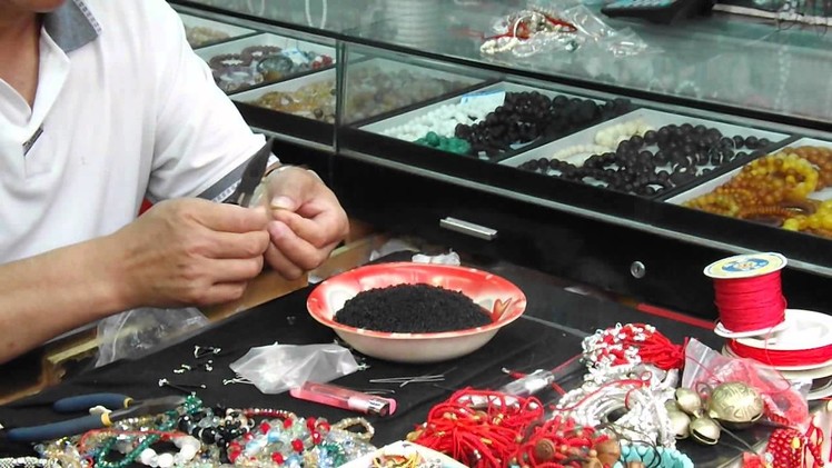 Jewelry making with beads in China